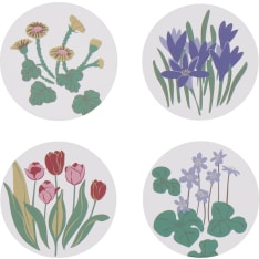 Noble House Spring Flower 4 kpl lasinalunen