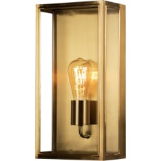 Konstsmide 7349-800 Carpi brass wall lamp