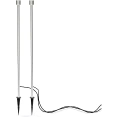 Konstsmide 7965-000 Monza hopeanharmaa puutarhaspotti 12V