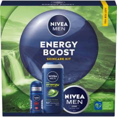 NIVEA MEN Energy Boost lahjapakkaus 2025 sis. 3 tuotetta