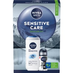 NIVEA MEN Sensitive Care lahjapakkaus 2025 sis. 2 tuotetta