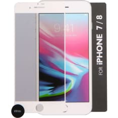 Gear iPhone 6/7/8/SE Incl. Monteringsram 3D Gum Full Cover Vit panssarilasi