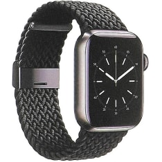 Gear Apple Watch 38/40/41 mm punottu musta kelloranneke