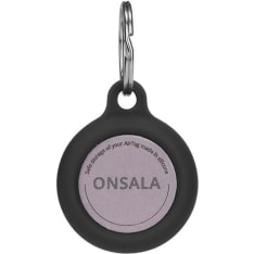 Onsala musta silikooni AirTag pidike