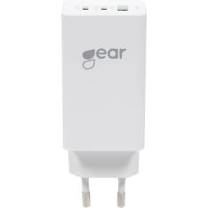 Gear GAN 220V 2xUSB-C + 1xUSB-A PD 45W + 18W + 3A ( 65W) laturi