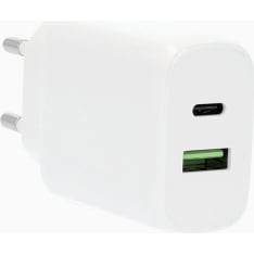 Gear 220V 1xUSB-C + 1xUSB-A PD/PPS 25W + 18W QC pikalaturi