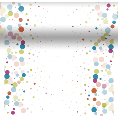 Duni Dunicel® Festive Bubbles multi 0.4x4.8m perforated tablecloth