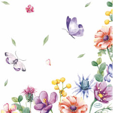 Duni Bio Breezy butterflies 33cm 20pc napkin