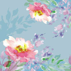 Duni flowy floral 33cm 20pc napkin