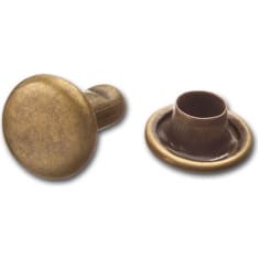 Brass 7 mm x 8.5 mm double rivet on the same side