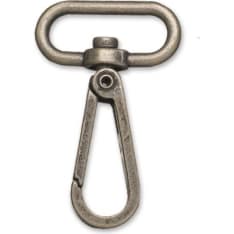 Antique brass 60x30mm carbine hook