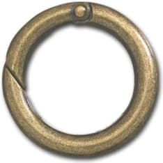Antique brass 25mm ring lock
