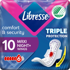 Libresse Maxi Goodnight Wing 10 kpl terveysside