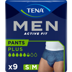 Tena Men Active Fit Pants S/M 9 pcs incontinence pants