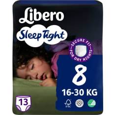 Libero SleepTight 8 16-30 kg 13 kpl yövaippa