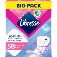 Libresse Regular 58 kpl pikkuhousunsuoja