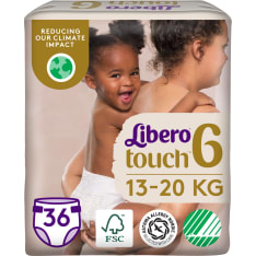 Libero Touch koko 6, 13-20 36 kpl teippivaippa
