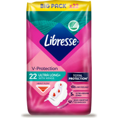 Libresse Ultra Long+ Wings 22kpl terveysside