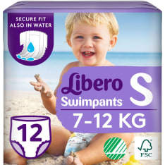 Libero Small 7-12 kg 12 kpl uimavaippa