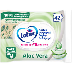 Lotus Aloe Vera 42 kpl kostea wc-paperi