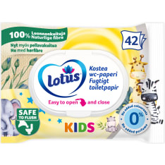 Lotus Kids 42 kpl kostea wc-paperi