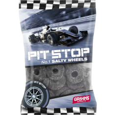 Pit Stop Salmiakkirengas 50 g karkkipussi