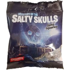 Grahns Salmiakkipääkallo 50 g karkkipussi