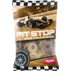 Pit Stop Sour Cola Wheels 50 g karkkipussi