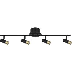 Oriva Mini GU10 black/brass spotlight