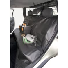 Pebe yleismalli 140x140 musta tekonahka istuinsuoja takapenkille