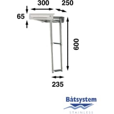 Båtsystem Cassette holder Hp55,Hp65 for bow platform