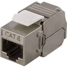 Deltaco MD-108 FTP Cat6 Keystone liitin työkaluton asennus