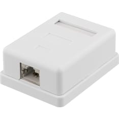 Deltaco VR-220 suojattu pinta-asennettava datarasia 1xRJ45