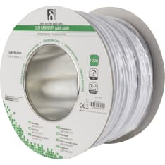 Deltaco TP-48SH U/UTP laitekaapeli LSZH Cat6 100m valkoinen