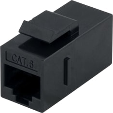 Deltaco MD-125 Cat6 Keystone-jatkoliitin suojaamaton 2xRJ45