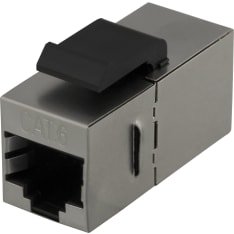 Deltaco MD-126 Cat6 Keystone-jatkoliitin suojattu 2xRJ45