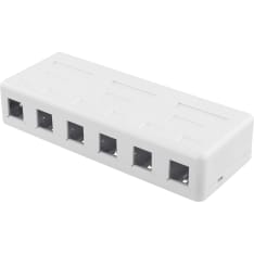 Deltaco VR-225 6 ports Keystone-pintarasia