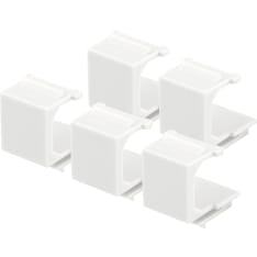 Deltaco VR-229 5 pcs white keystone port cover plug
