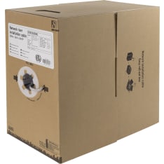 Deltaco TP-48NR U/UTP Cat6 nousukaapeli 305m laatikko 250MHz Delta valkoinen