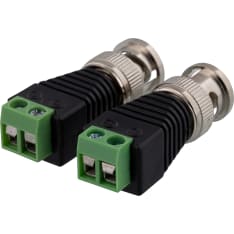 Deltaco TBL-1011 2-pin riviliitin - BNC uros sovitin