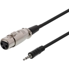 Deltaco XLR - 4-pin 3.5mm adapter