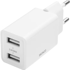 Deltaco USB-AC174 12W USB seinälaturi