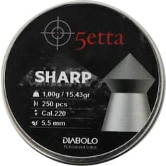 5etta Airgun Terävä 5,5 mm 1 g 250 kpl ilma-ase luoti