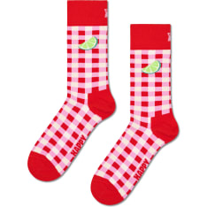 Happy Socks Gingham Lime Sock