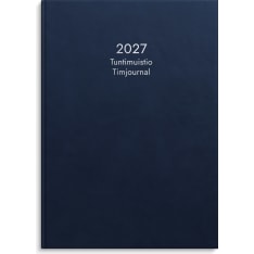 Burde tuntimuistio A4 sidottu sininen kalenteri 2027