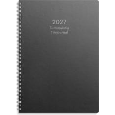Burde tuntimuistio Eco A4 musta kalenteri 2027