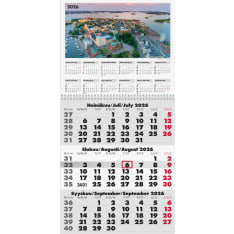 Burde Triplaner 2026 wall calendar