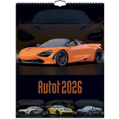 Burde Cars 2026 wall calendar