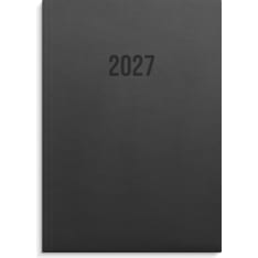 Burde musta keinonahka sidottu Business kalenteri 2027