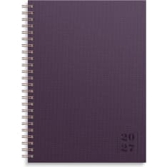 Calendar 2027 Business Textile plum